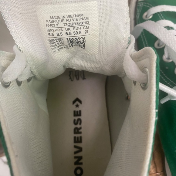 Green high top all star converse women’s size 8.5 - Picture 6 of 6